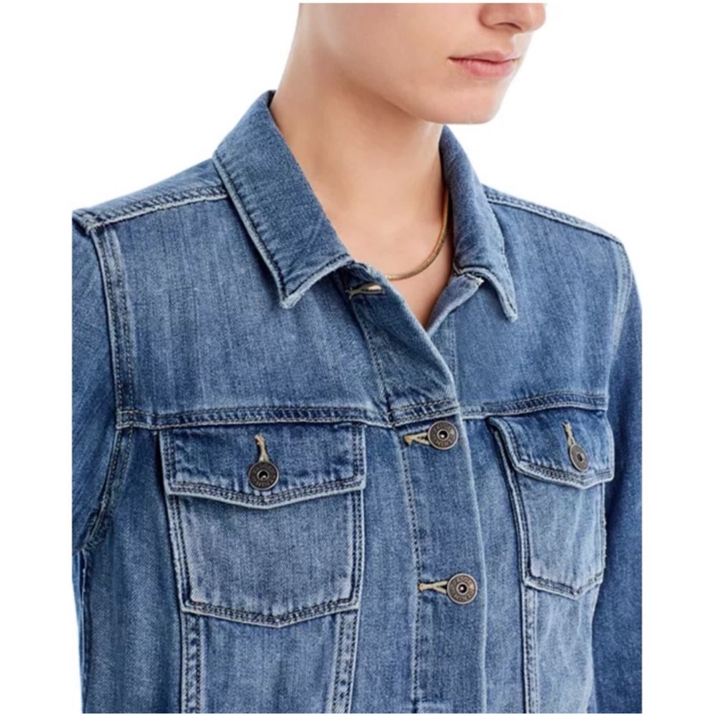 PAIGE Classic Medium Wash Soft Denim Jacket NWT Size S - Picture 3 of 15
